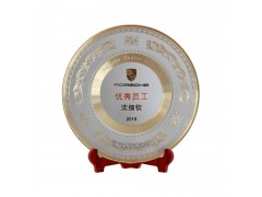 警员退休离休纪念品制作厂家 一级警员表彰奖牌 退休纪念摆件图2