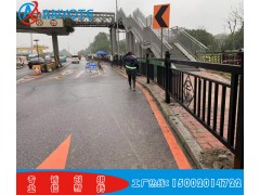 沙田镇公路分隔栏杆 马路铁艺护栏 城市文化护栏制作图2