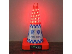 红色发光路锥 充电式led路锥 交通安全设施厂家图3