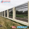 惠州污水厂围墙铁栅栏 垃圾处理站防爬护栏按图定做
