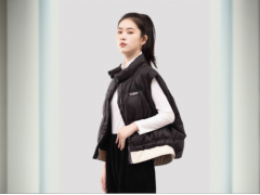温碧霞代言IRENENA服装品牌防风立领羽绒马甲百搭短款外套图2