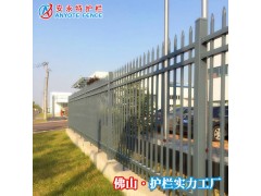 东莞电子厂房围墙栏杆镀锌氟碳漆围栏报价图2