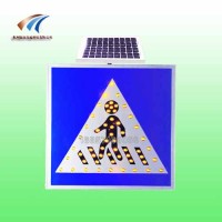 温州太阳能行人通道标志牌 led发光标志牌支持定制