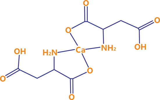 钙立速天门冬氨酸钙分子结构