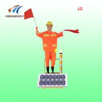 四平市太阳能假人 高速施工摇旗机器人报价